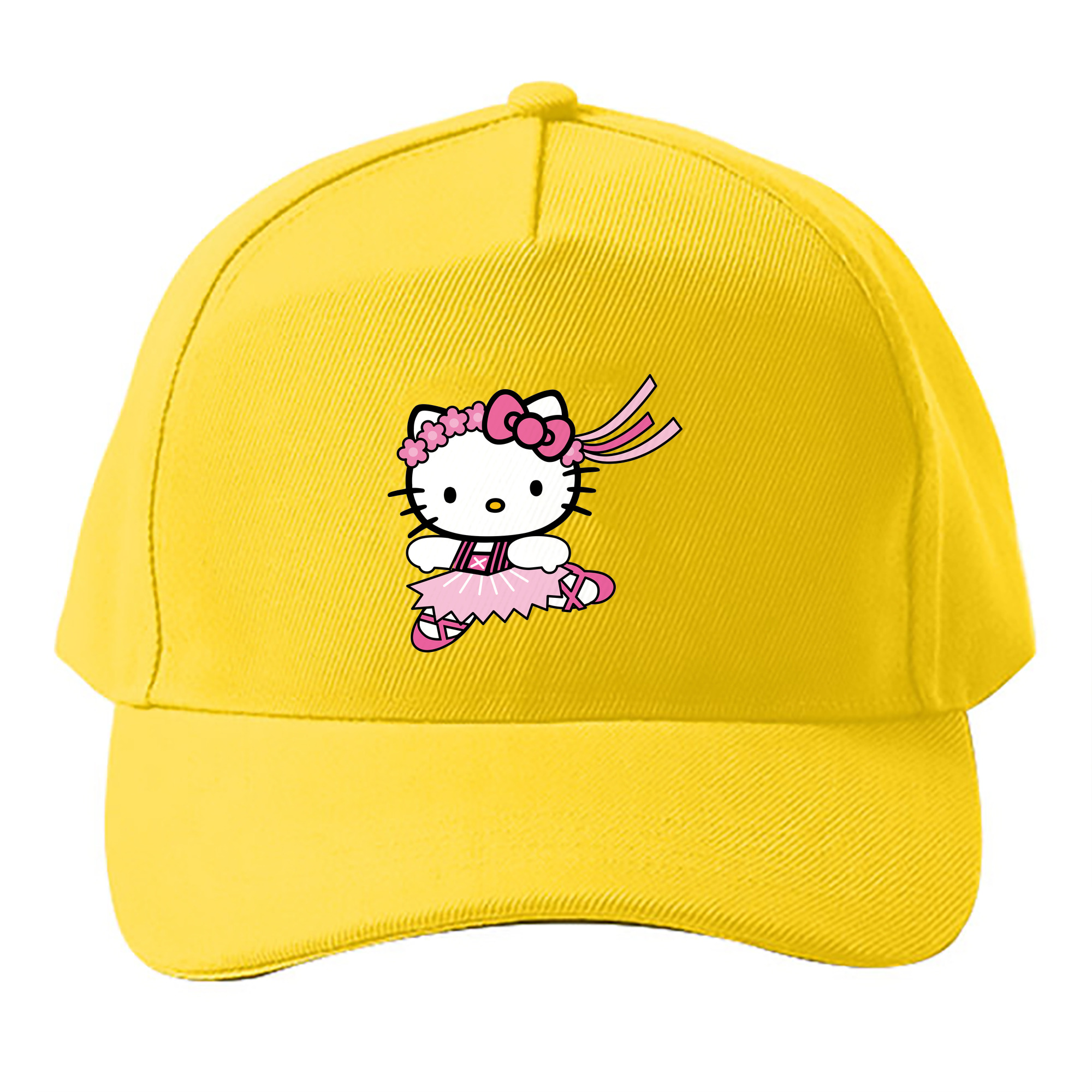 （画像用） Hello Kitty ハローキティ ベースボールキャップ 綿100％ 男女兼用 帽子 スポーツ